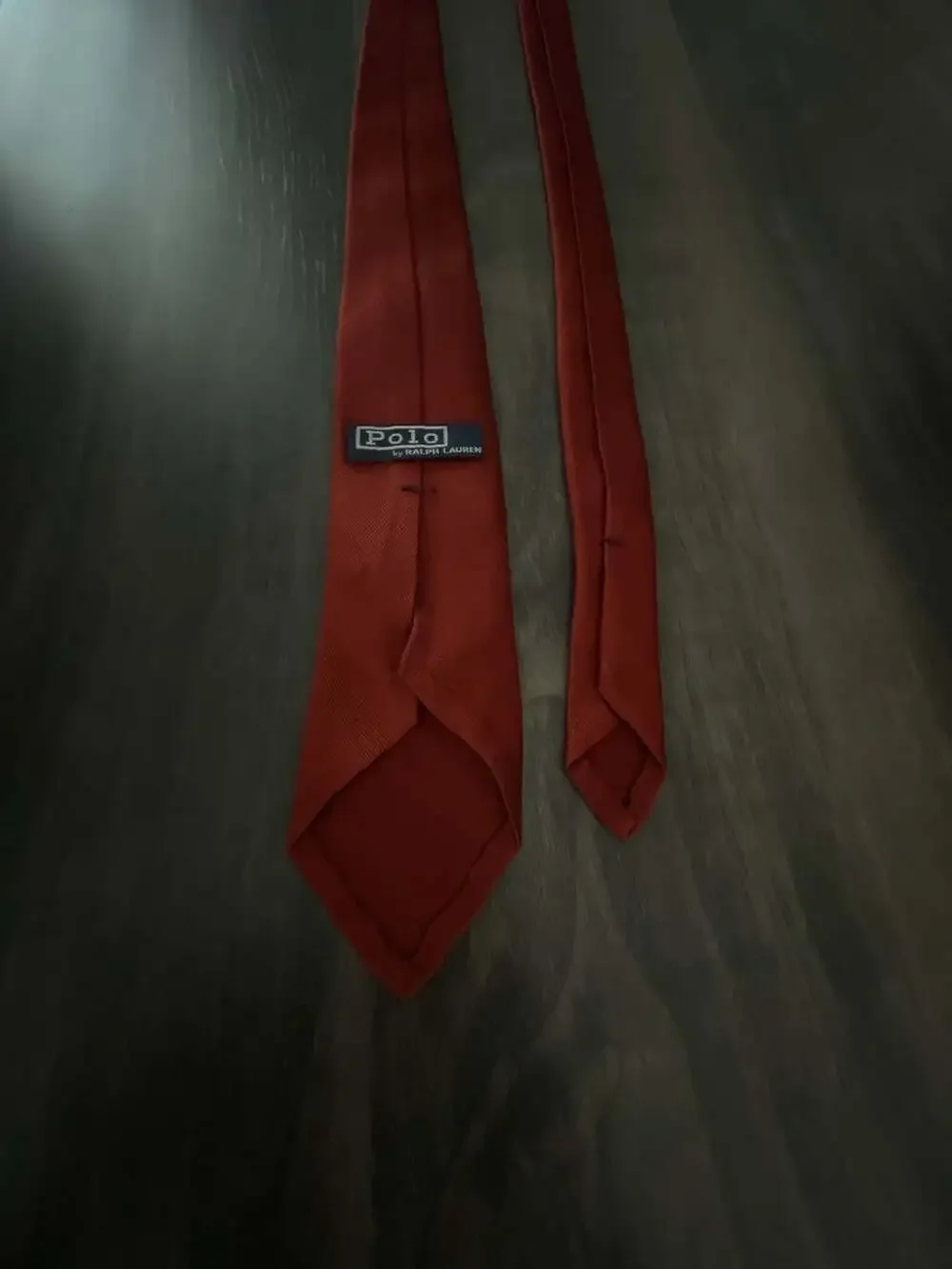 Polo by Ralph Lauren Solid Red Silk Necktie